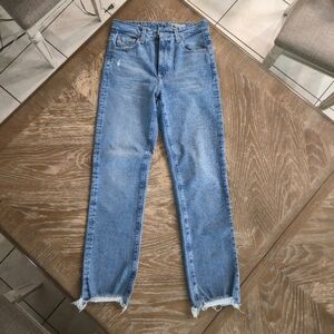 AG Adriano Goldschmied Blue Straight Leg Jeans